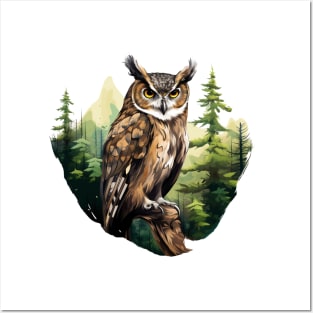 Great Horned Owl Posters and Art